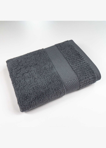 GM Textile набор махровых полотенец зеро твист бордюр 2шт 50x90см, 70x140см 550г/м2 () серый производство -