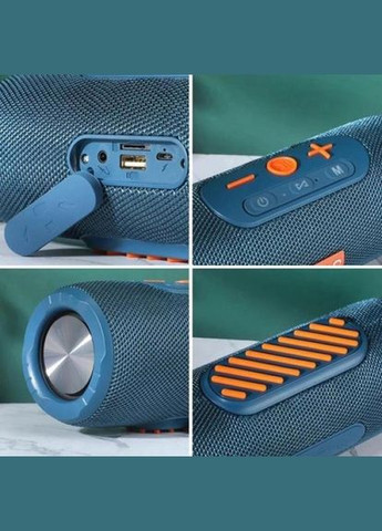 Портативна Bluetooth-колонка TG341 зі шнурком, Бездротова колонка портативна потужна. Колір: синій T&G (297442908)