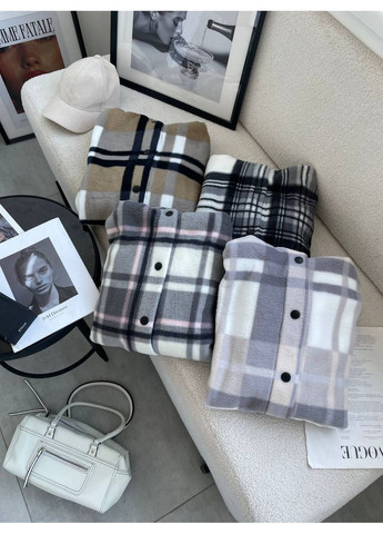 Коричневая рубашка No Brand