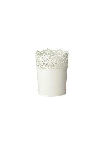 Кашпо для дому/вулиці білий з відтінком 15 см IKEA (272150199)