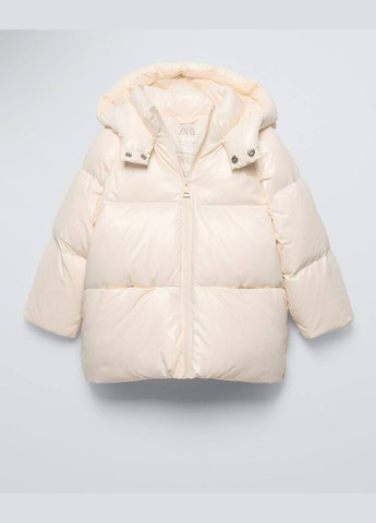 Молочна зимова куртка 92 см молочний артикул л758 Zara