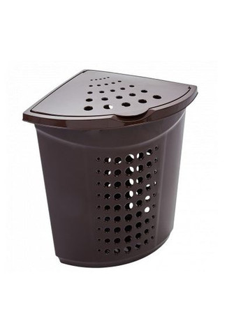 Кошик для білизни кутова - 45 л коричневий Алеана (322594222)