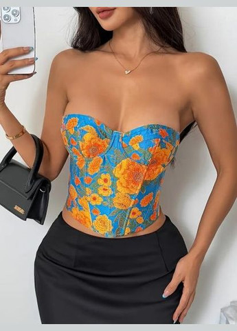 Корсет с цветочным принтом 523 No Brand (350886182)