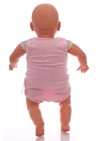 Боді майка для дівчинки інтерлок однотонний рожевий 74 см (39894) findik (296193145)