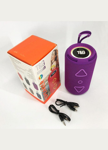 Bluetooth колонка портативная TG656 FM-радио, мощная переносная акустическая колонка. Цвет: лиловый No Brand (359474639)