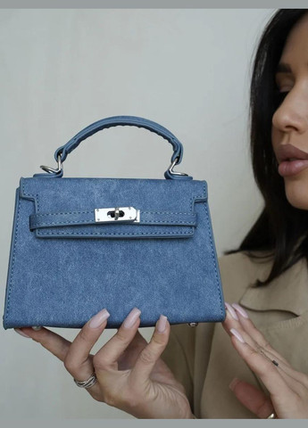 Жіноча синя сумка 79002 85090 крос-боді на ремінці No Brand (344446659)