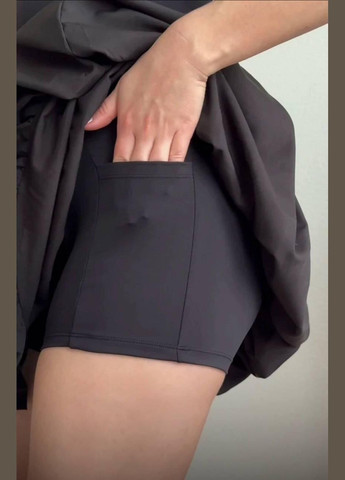 Чорна повсякденний сукня жіноча - однотонна, довжина міні JUGO однотонна