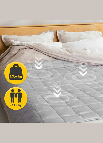 Одеяло тяжелое (обремененное) 13.6 кг 200 x 200 см Grey () 4FIZJO P-5905973405737 (360890096)
