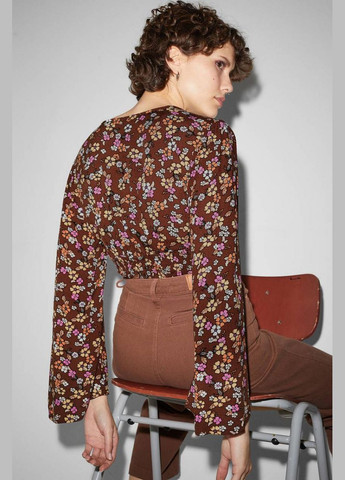 Комбинированная летняя блуза в цветочный принт C&A