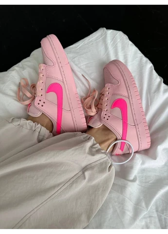 Рожеві літні кросівки nike sb dunk low triple pink найк сб данк рожеві No Brand