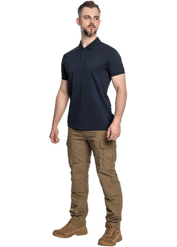 Комбінована футболка moth piquet polo shirt midnight blue Pentagon