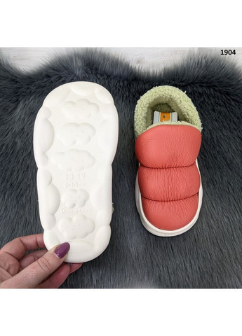 Оранжевые тапочки детские теплые Fashion