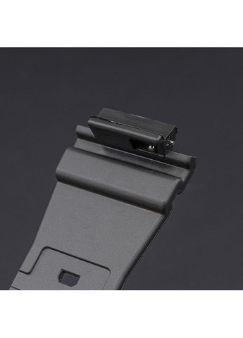 Ремінець для Casio G-Shock чорний універсальний поліуретановий браслет для годинника пряжка 16 мм ProDobro (367265692)