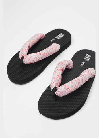 Черные детские шлепанцы для девочки 30-31 размер черные 2663730050 Zara