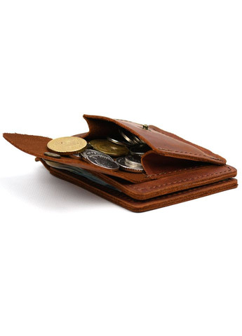 Затискач із монетницею шкіряний коньячний RB-hold2-3md TARWA (333965764)