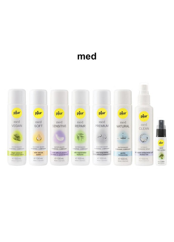 Лубрикант на водній основі MED Repair glide 100 мл з регенерувальним гіалуроном для сухої шкіри Pjur (367108207)