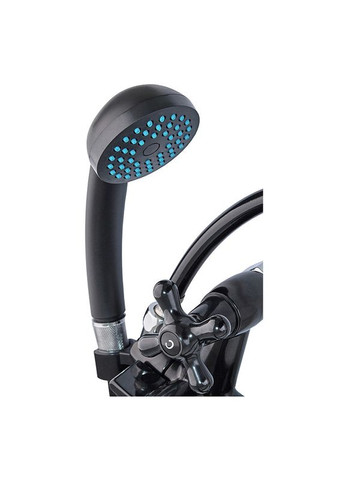 Смеситель для ванной Sirius-140 Black (со шлангом и воронкой) (PM0638) PLAMIX (321213142)