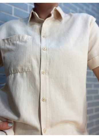 Бежевая рубашка MIX RAY