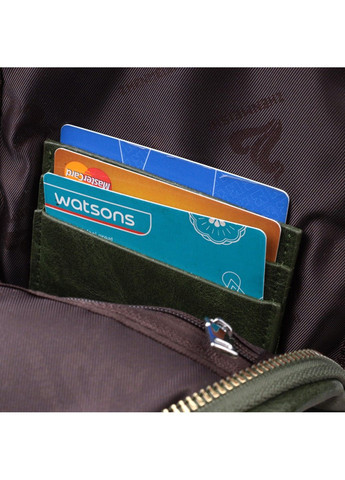 Трендовая женская слинг сумка через плечо из экокожи 22755 Зеленый Vintage (303877347)