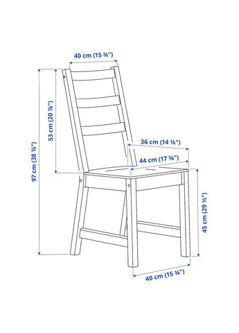 Стіл і 4 стільці ІКЕА NORDVIKEN / NORDVIKEN 152/223х95 см (s59305155) IKEA (278408497)