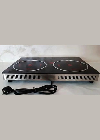 Настольная инфракрасная плита двухконфорочная 4000 Вт (1805452222) Crownberg CB-1327 (336213348)