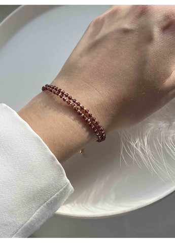 Двойной браслет из граната 5609 LeBijou (367580221)