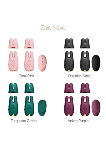 Смартвібратор для грудей - Nave Coral Pink, пульт ДК, робота через додаток - CherryLove Zalo (283251477)