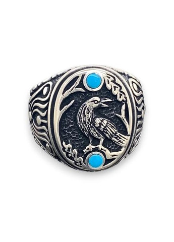 Кольцо в виде птицы Древнего Ворона винтажный перстень друида размер 20 Fashion Jewelry (290114034)