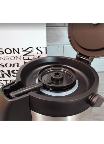 Термос вакуумный питьевой с ручкой и с насосом помповым механизмом из нержавеющей стали 2.5л MT-4510-2.5 Stenson (350349054)