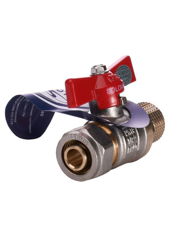 Кран шаровый 16х1/2″ B1183 наружная резьба Solomon (335425950)