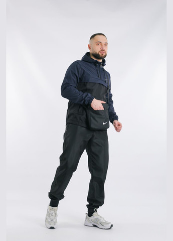 Комплект чоловічий : анорак "President" синьо-чорний + штани "President" чорні. БАРСЕТКА У ПОДАРУНОК! No Brand (359378501)