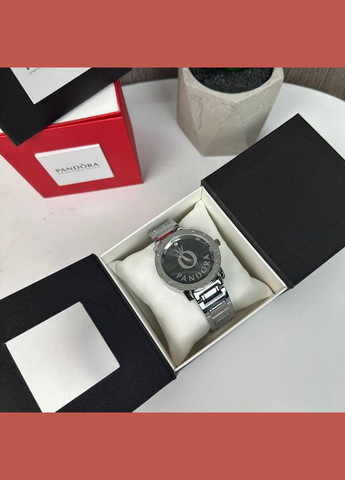 Жіночі кварцові наручні годинники металеві з подарунковою коробкою Pandora срібні (sku_1726С) No Brand (346078133)