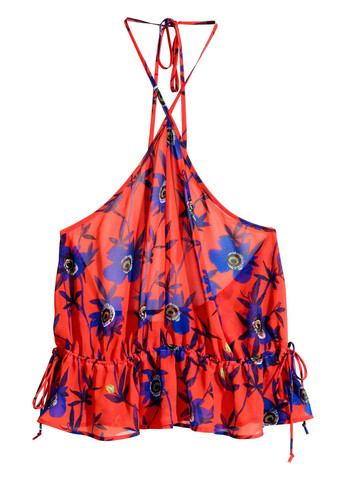 Красная майка с вырезом H&M