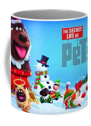 Чашка з принтом The Secret Life of Pets Merry Christmas PG.01.25.847 Кружка керамічна 0,33 GeekLand (378961310)