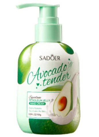 Живильний крем для рук з олією авокадо Avocado Tender Hand Cream 150ml (1447509-30693646) SADOER (368600977)