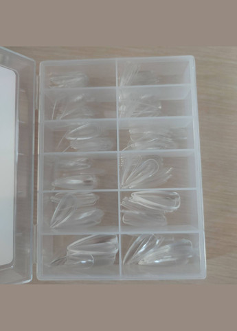 Пластиковіі тіпси для нарощування нігтів стилет 240 штук Kodi Kodi Professional Стилет (324120155)