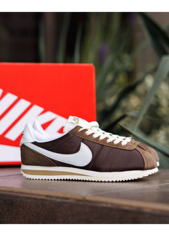 Nike Cortez Brown White (КОПІЯ) No Brand коричневі всесезони (371955990)