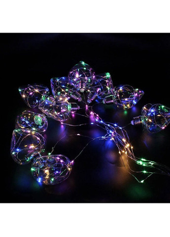 Светодиодная гирлянда на окно с работой от сети насадками лампочками ромбами 5 м 150 Led (478646-Prob) Разноцветная Unbranded (307932024)