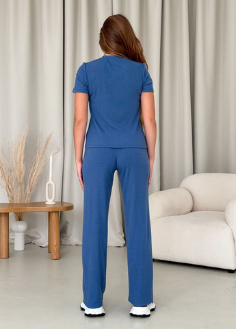 Костюм в рубчик футболка с широкими штанами Merlini Арбо (323450674)