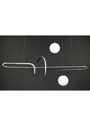 Люстра светодиодная подвесная LED светильник для квартиры на потолок лэд 27503 Черный 40-150х25х100 см. Sunnysky (335974758)