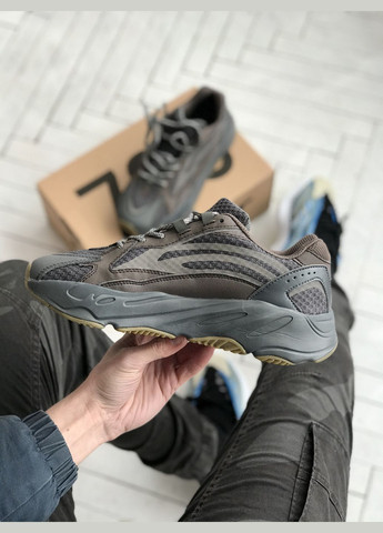 Коричневі Осінні кросівки чоловічі adidas yeezy boost 700 v2 brown | адідас ізі буст 700 в2 коричневі No Brand