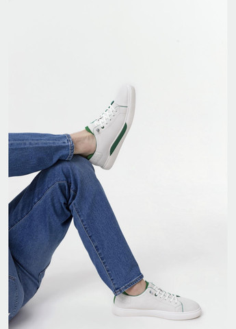 Білі кеди низькі, колір білий Estro