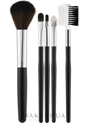 Набір пензлів CS-005BL, чорний Makeup Brush Set Black 5шт (1058728-27065514) Cosmo shop (368608288)