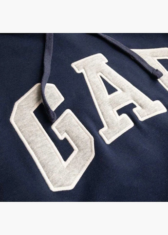 Худі чоловіче Logo Fleece Hoodie Royal Teal Blue 510981521 Gap (332609797)