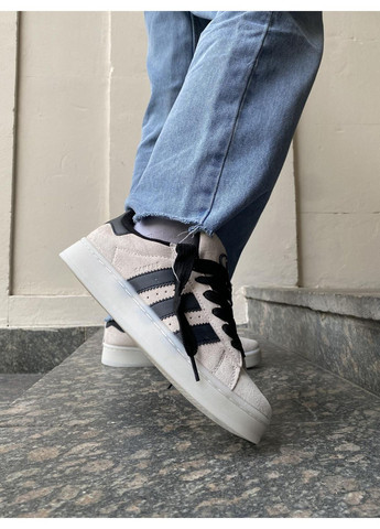 КРОСІВКИ ЖІНОЧІ ADIDAS CAMPUS 00S ALUMINIUM / CORE BLACK АДІДАС КАМПУС No Brand чорні демісезони (367172322)