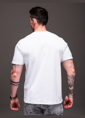 Белая базовая футболка с коротким рукавом с коротким рукавом Vakko