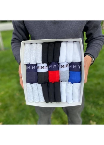 Комбинированный демисезонный трусы мужские набор мужских трусов tommy hilfiger premium box tommy hilfiger 5 шт трусов 18 пар носков seli No Brand