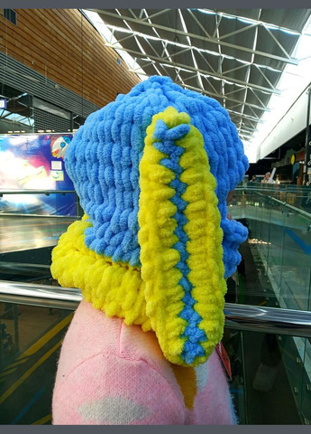 Шапка-балаклава синє-жовта 2 Льва (358068558)