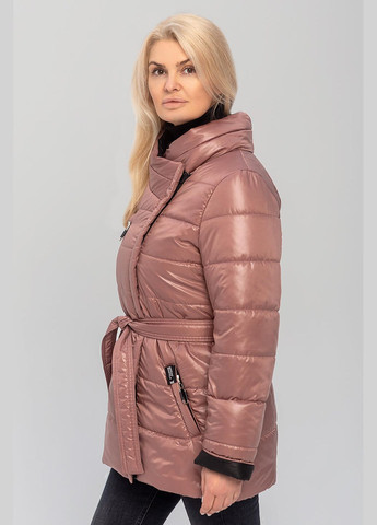 Пудровая демисезонная куртка женская "мартина" с поясом MioRichi