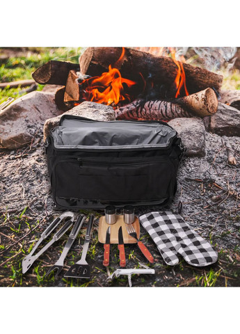 Сумка холодильник с набором для пикника 10.5л Скаут термосумка KM- hjk Kamille 0719 (360880108)